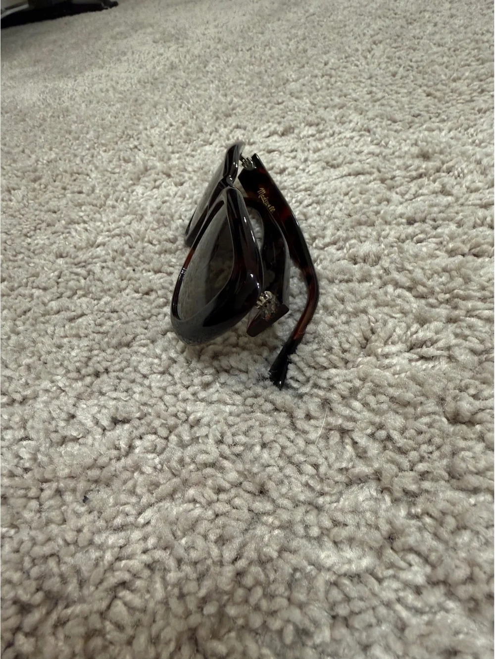 Madewell Tortoise Shell Sunglasses with Dark Lenses